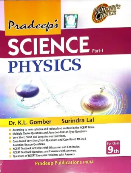 Pradeeps Science Physics Part - I for Class 9 (2025-2026) 23rd Edition